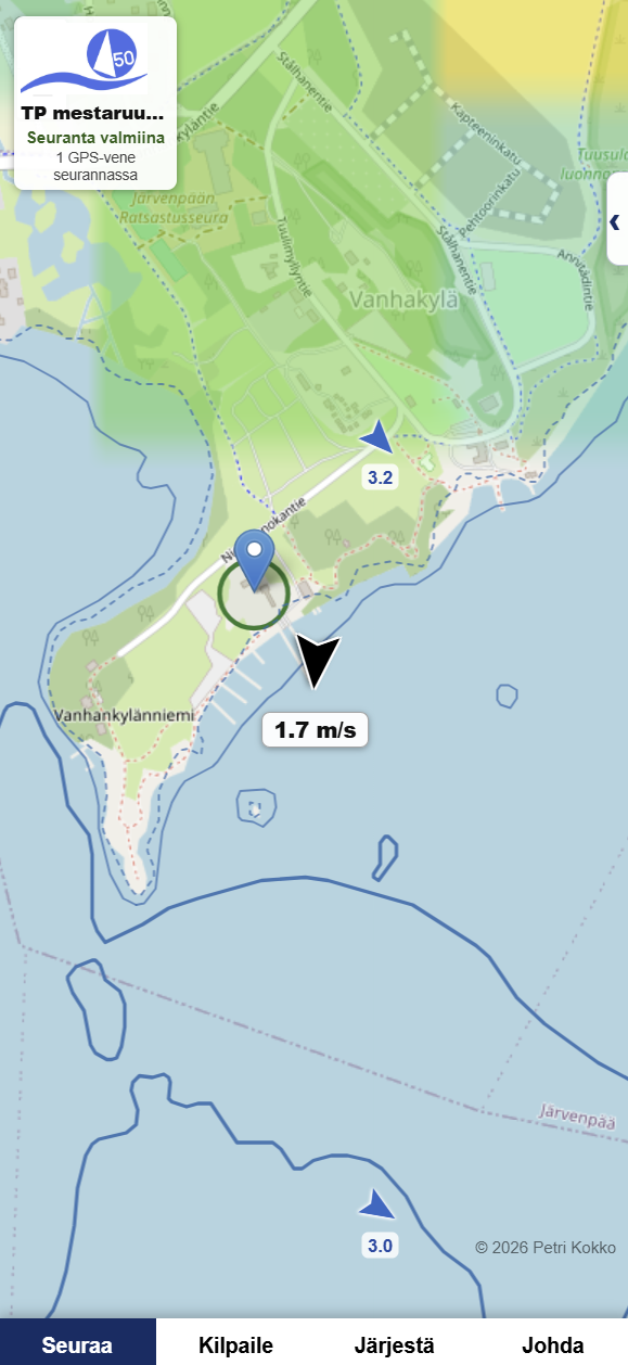 Regatta live-kartta